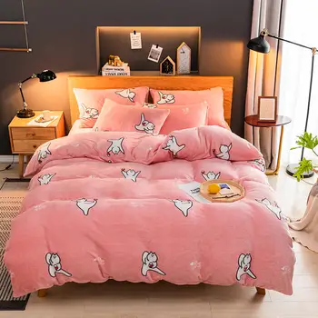 Golden mink velvet Bedding Set Pink is cool Bed Set Yoga kid Duvet Cover Set Comfortable Bed Sheet Pillowcases Queen size bed
Golden mink velvet Bedding Set Pink is cool Bed Set Yoga kid Duvet Cover Set Comfortable Bed Sheet Pillowcases Queen size bed