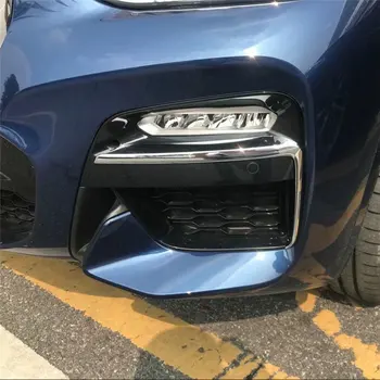 WELKINRY car auto cover styling For 2018 BMW X3 G01 M Sport Edition ABS chrome front head fog lamp light eyebrow eyelid trim
WELKINRY car auto cover styling For 2018 BMW X3 G01 M Sport Edition ABS chrome front head fog lamp light eyebrow eyelid trim