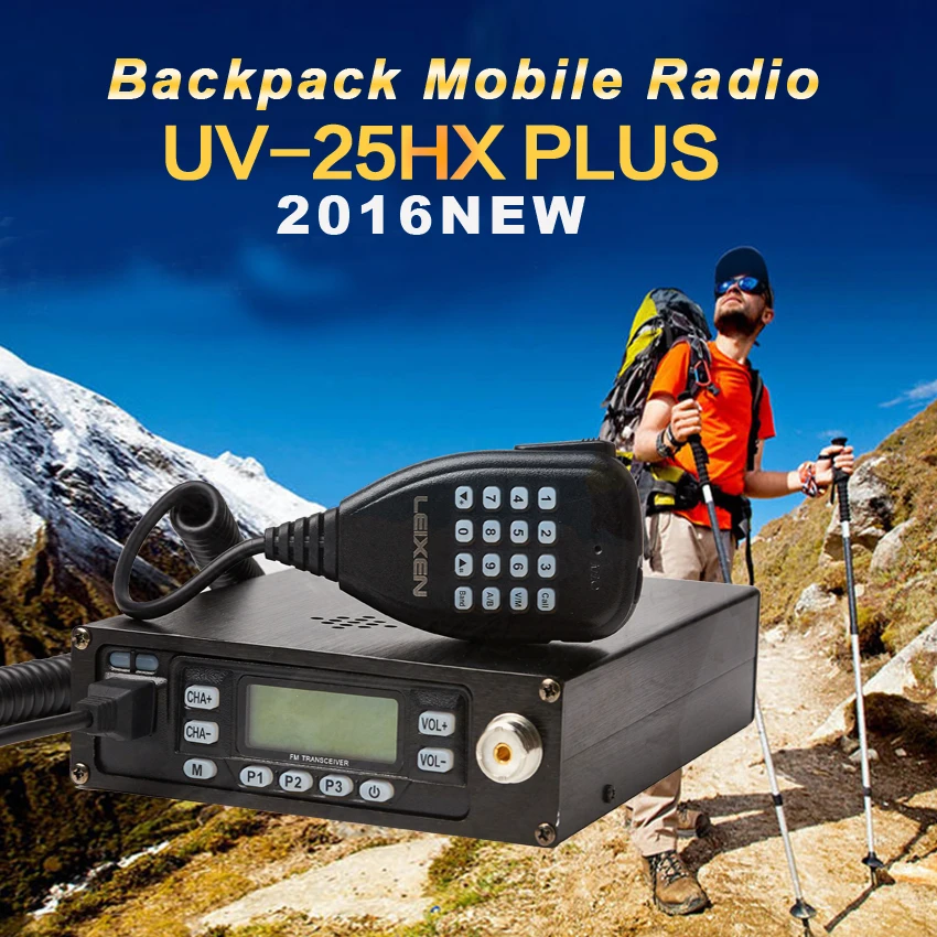 Backpack Mobile Transceiver Automotive Radio Station LEIXEN UV25HX Plus 136-174MHz/400-480MHz VV VU UU Dual Receiver Car Station
Backpack Mobile Transceiver Automotive Radio Station LEIXEN UV25HX Plus 136-174MHz/400-480MHz VV VU UU Dual Receiver Car Station