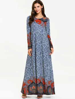 2019 Muslim Women's Printed Long Sleeve Party Long Abaya Dress Robe Islamic Clothing Caftan Marocain Abaya Turkey Dubai Dress
2019 Muslim Women's Printed Long Sleeve Party Long Abaya Dress Robe Islamic Clothing Caftan Marocain Abaya Turkey Dubai Dress