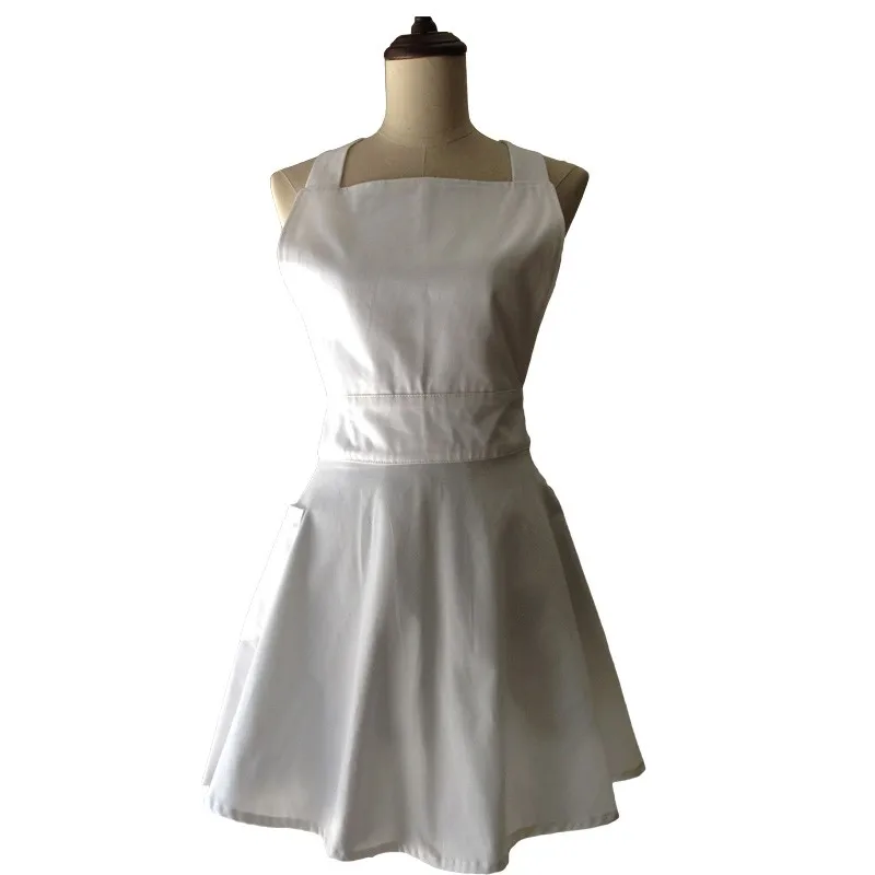 New Plain White Cotton Woman Kitchen Apron Cooking Waitress Salon Hairdresser Avental de Cozinha Divertido Pinafore Apron Dress
New Plain White Cotton Woman Kitchen Apron Cooking Waitress Salon Hairdresser Avental de Cozinha Divertido Pinafore Apron Dress