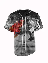 Tamanho Real DOS EUA Americano Allen Iverson 3D Botão up Camisa de Impressão Por Sublimação de alta qualidade plus size 3xl 4xl 5xl 6xl(China)