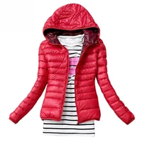 2017 Autumn Winter Women Basic Jacket Coat Female Slim Hooded Brand Cotton Coats Casual Black Jackets image