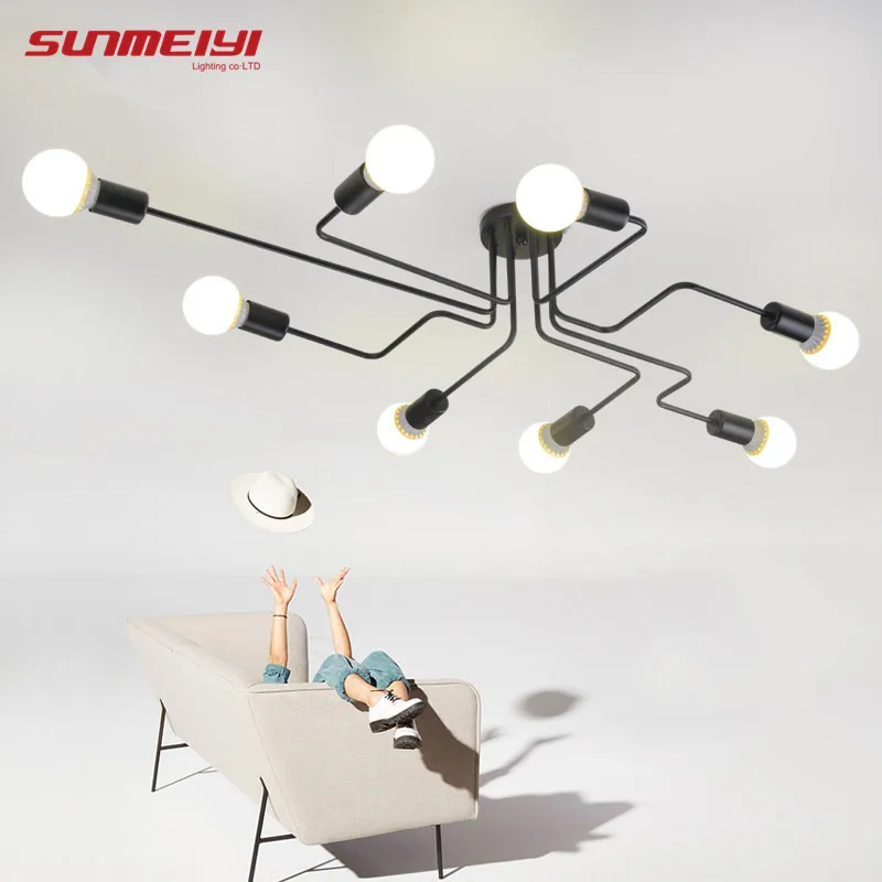 Retro Industrial Loft Nordic Pipe Wrought Iron Ceiling Light lustre Lamps For Home Decor Restaurant Dinning Cafe Bar Room
Retro Industrial Loft Nordic Pipe Wrought Iron Ceiling Light lustre Lamps For Home Decor Restaurant Dinning Cafe Bar Room