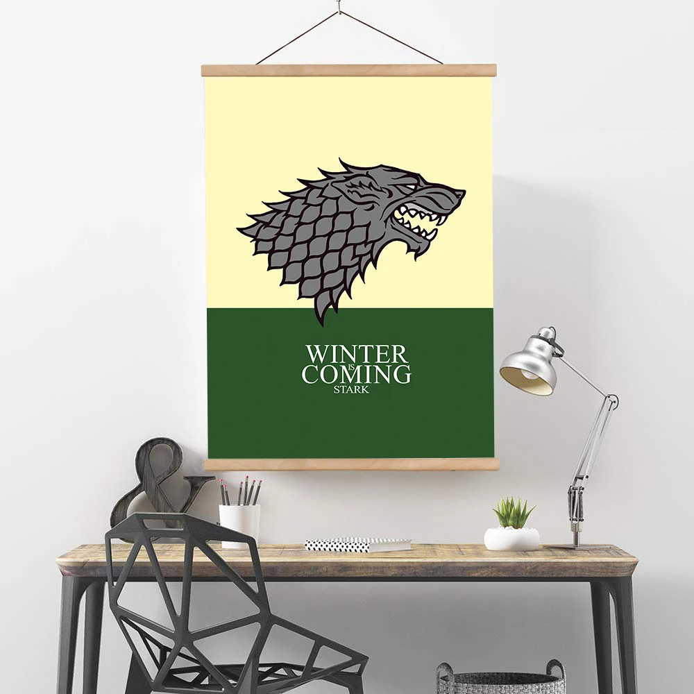 Wall Art poster hanger scrolls Game of Thrones poster Canvas Home Decoration
Wall Art poster hanger scrolls Game of Thrones poster Canvas Home Decoration