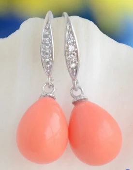a new Elegant 12*14MM PINK CORAL TEARDROP SOUTH SEA SHELL PEARL Natural stone 925 Sterling wedding jewelry earrings
a new Elegant 12*14MM PINK CORAL TEARDROP SOUTH SEA SHELL PEARL Natural stone 925 Sterling wedding jewelry earrings