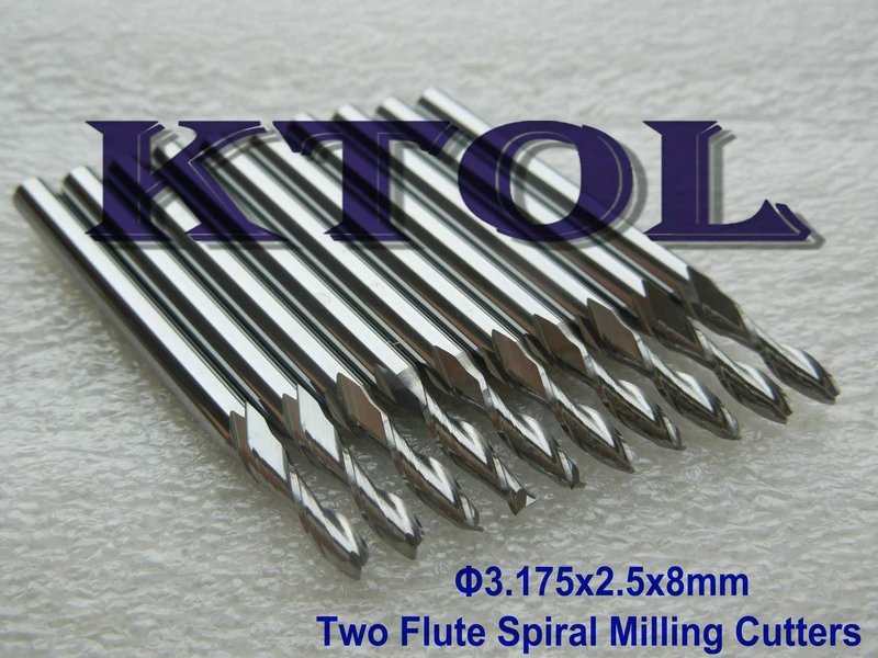 Bottom Price 3.175*2.5*8MM 2 Flute Spiral Bit Milling Tools,Tungsten Carbide End Mill Cutter for Wood Router,10pc/lot Free Ship
Bottom Price 3.175*2.5*8MM 2 Flute Spiral Bit Milling Tools,Tungsten Carbide End Mill Cutter for Wood Router,10pc/lot Free Ship