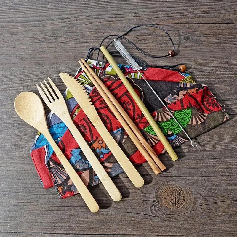 Portable Dinnerware Set Travel Teaspoon Spoon Straw Dinnerware Set Bamboo Cutlery Fork Knife Spoon Chopsticks Kitchen Tableware
Portable Dinnerware Set Travel Teaspoon Spoon Straw Dinnerware Set Bamboo Cutlery Fork Knife Spoon Chopsticks Kitchen Tableware