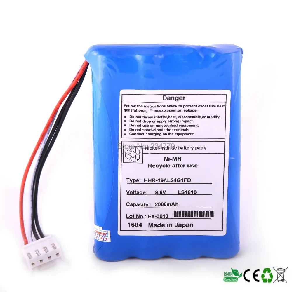 Replacement For Fukuda ECG Machines FX-3010 FCP-3010 HHR-19AL24G1FD LS1610 Biomedical Battery | Электроника