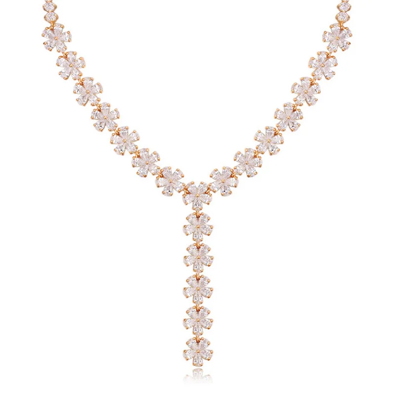 2016 New AAA Cubic Zircon Flower Trendy bohemia Choker Necklace Beads Chain Collares Women Statement Necklaces Wholesale
2016 New AAA Cubic Zircon Flower Trendy bohemia Choker Necklace Beads Chain Collares Women Statement Necklaces Wholesale