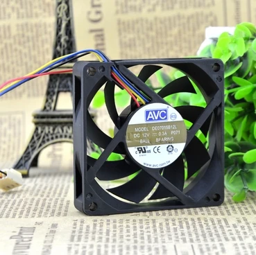 AVC 7015 ball PWM four pin fan 7CM fan AMD CPU intelligent speed control DE07015B12L
AVC 7015 ball PWM four pin fan 7CM fan AMD CPU intelligent speed control DE07015B12L