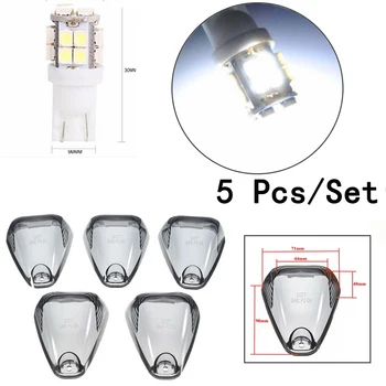 Cab Roof Running Marker Lights Car Red/Blue/White Light New Outdoor Smoked Lamp 5pcs/set 12V T10 Connection For Ford F350
Cab Roof Running Marker Lights Car Red/Blue/White Light New Outdoor Smoked Lamp 5pcs/set 12V T10 Connection For Ford F350