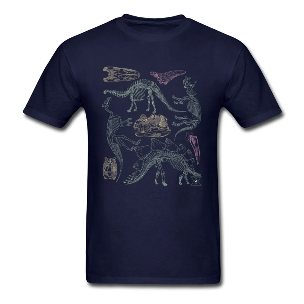 Archeologists Dinosaur Skeleton Fossil Collection Tops T Shirt 2018 Fashion Round Neck Tshirts Printing 100% Cotton Men Tshirts Archeologists Dinosaur Skeleton Fossil Collection navy