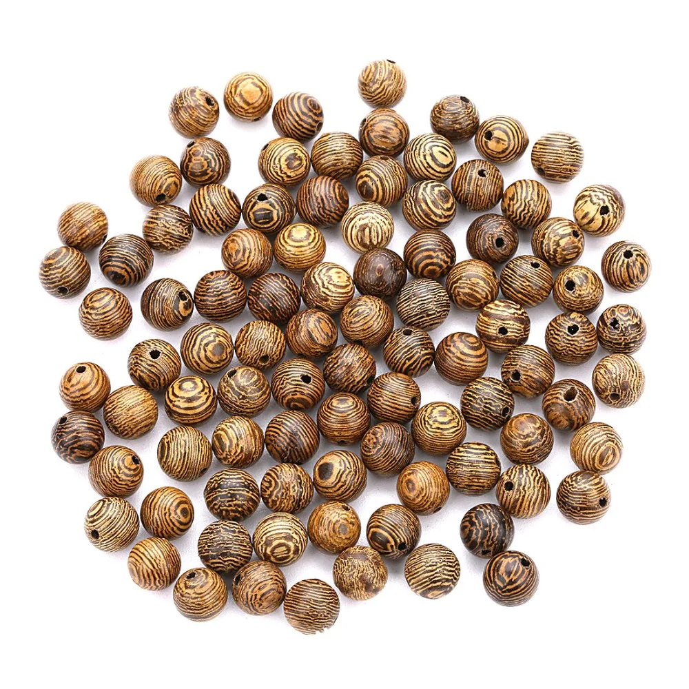 WIWI 100Pcs/lot Round Striped Wooden Beads Loose Beads Handmade Bracelet Necklace DIY For Jewelry Making Balls perle en bois
WIWI 100Pcs/lot Round Striped Wooden Beads Loose Beads Handmade Bracelet Necklace DIY For Jewelry Making Balls perle en bois