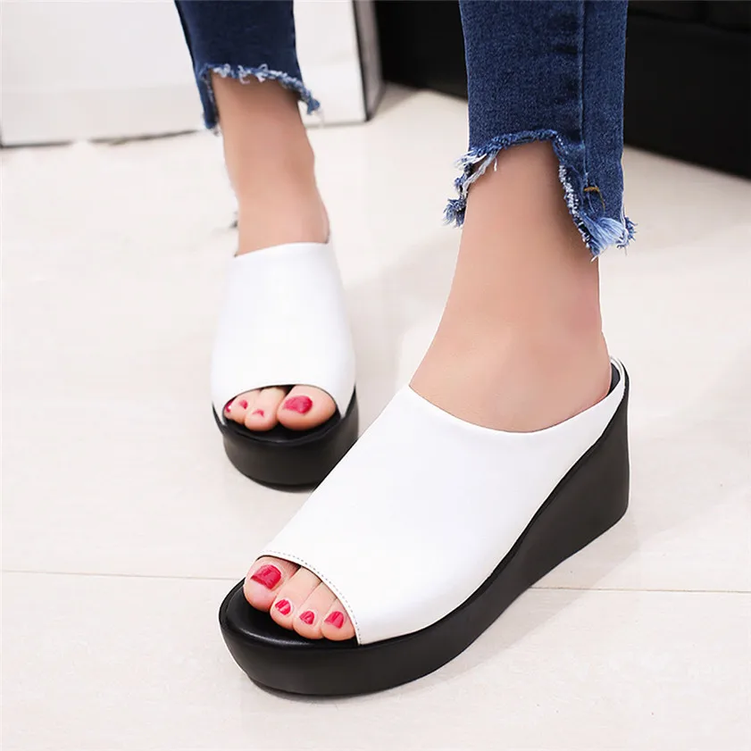 Summer Women Slippers Comfort Women Shoes Fish Mouth Wedge Slippers Female Platform Shoes Women Footwear Tenis Feminino Creeper
Summer Women Slippers Comfort Women Shoes Fish Mouth Wedge Slippers Female Platform Shoes Women Footwear Tenis Feminino Creeper