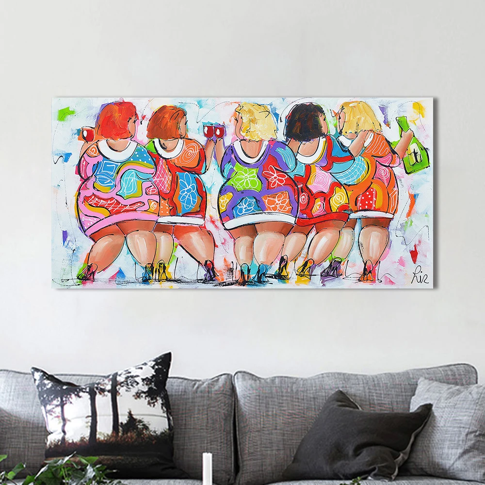 HDARTISAN Vrolijk schilderij Wall Art Picture Five Ladies Canvas Oil Painting Figure Print For Dining Room Home Decor No Frame
HDARTISAN Vrolijk schilderij Wall Art Picture Five Ladies Canvas Oil Painting Figure Print For Dining Room Home Decor No Frame