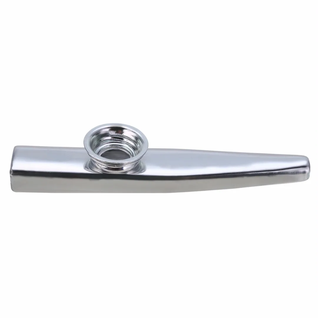 1pc Metal Kazoo With 6 Kazoo Flute Diaphragm Mouth Flute Harmonica For Beginners Kids Adult Party Gifts Musical Instrument