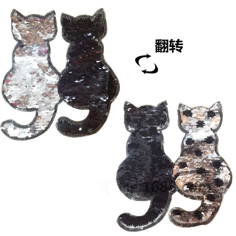 1Pcs New Cat Reversible Change Color Sequins Sew On Patches For Clothes DIY Patch Applique Bag Clothing Coat Jeans Craft
1Pcs New Cat Reversible Change Color Sequins Sew On Patches For Clothes DIY Patch Applique Bag Clothing Coat Jeans Craft