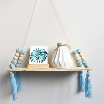 Nordic Style Beads Colorful Wood Shelves With Tassel Wall Clapboard Decoration Children Kids Room Store Display Storage Stand
Nordic Style Beads Colorful Wood Shelves With Tassel Wall Clapboard Decoration Children Kids Room Store Display Storage Stand
