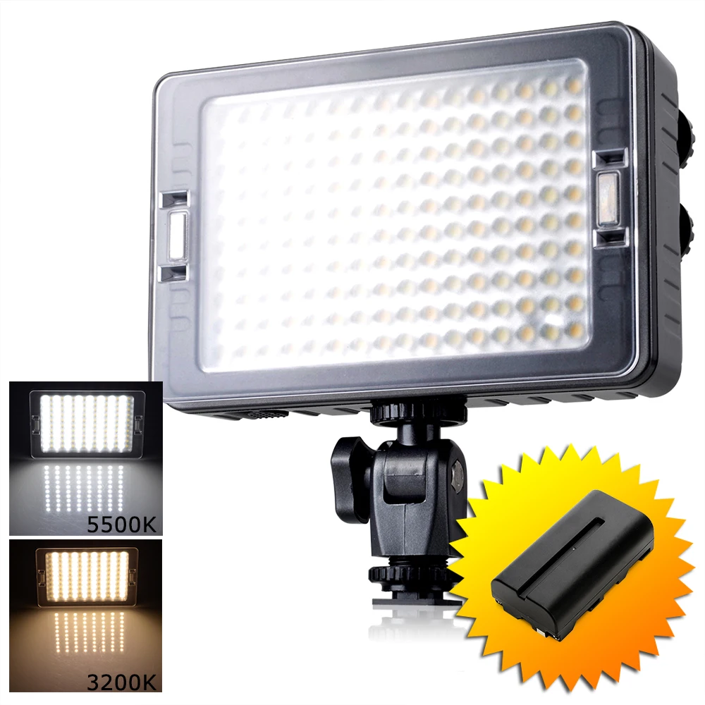 Tolifo 160 PCS LED Video Light Bi-color Photo Light Bi-Color Temperature 3200K 5500K For Canon Nikon +Battery for Sony NP-F550 Tolifo 160 PCS LED Video Light Bi-color Photo Light Bi-Color Temperature 3200K 5500K For Canon Nikon +Battery for Sony NP-F550<br><br>Aliexpress