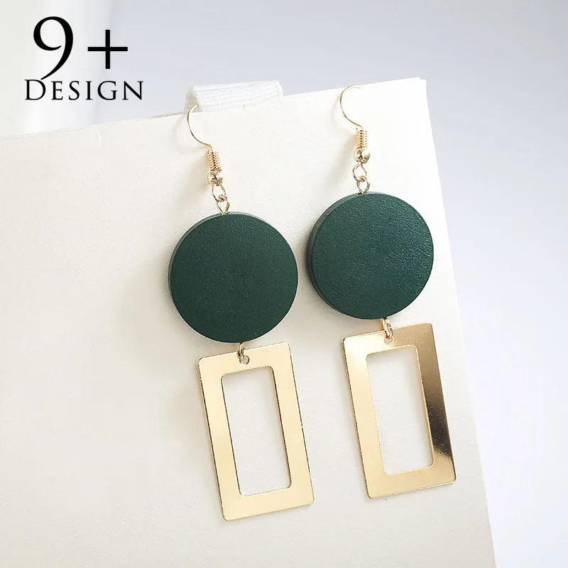 2018 Trend Round Wooden Earrings Fashion Jewellery Square Metal Long Pendientes Dangle Women Earrings Accessories Mujer Brincos
2018 Trend Round Wooden Earrings Fashion Jewellery Square Metal Long Pendientes Dangle Women Earrings Accessories Mujer Brincos