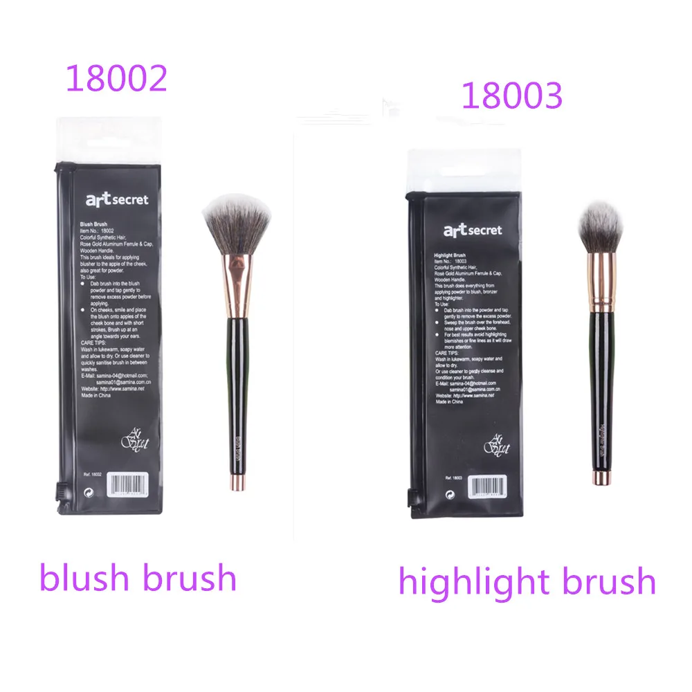 Professional Blush Highlight Brush Soft Synthetic Hair Rose Gold Ferrule Wood Handle Makeup Cosmetics Beauty Tools 18002 18003
Professional Blush Highlight Brush Soft Synthetic Hair Rose Gold Ferrule Wood Handle Makeup Cosmetics Beauty Tools 18002 18003