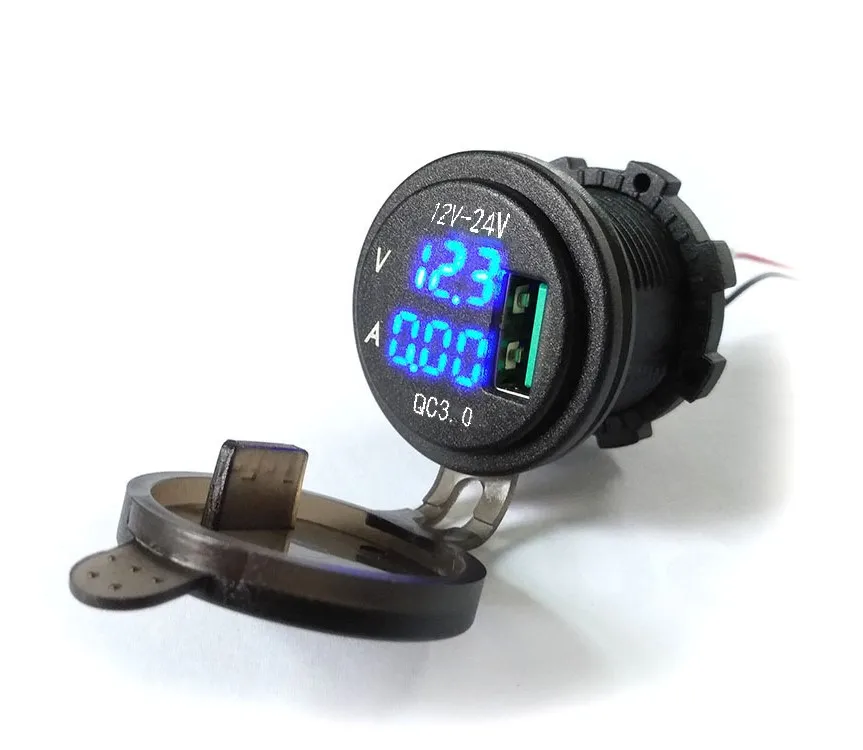 voltmeter/current meter/voltage current digital indicator+QC3.0 USB charger ELECTRIC motorcycle car charger for phone navigator
voltmeter/current meter/voltage current digital indicator+QC3.0 USB charger ELECTRIC motorcycle car charger for phone navigator