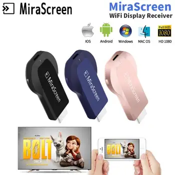 

Mirascreen OTA TV Stick Smart TV HD Dongle Wireless Receiver DLNA Airplay Miracast Anycast Ezcast PK Chrome Cast 2 for Phone