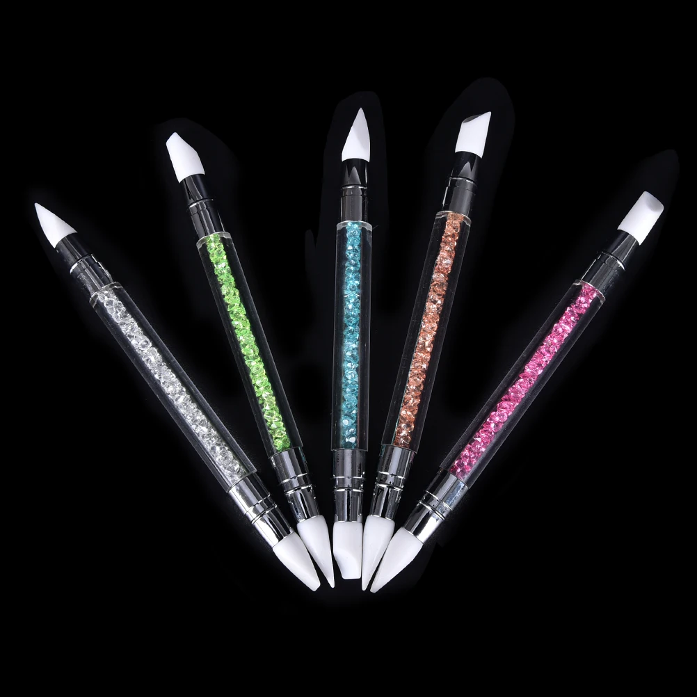 2 Way Rhinestone Crystal Nail Art Brush Pen Silicone Head Carving Emboss Shaping Hollow Sculpture Acrylic Manicure Dotting Tools
2 Way Rhinestone Crystal Nail Art Brush Pen Silicone Head Carving Emboss Shaping Hollow Sculpture Acrylic Manicure Dotting Tools