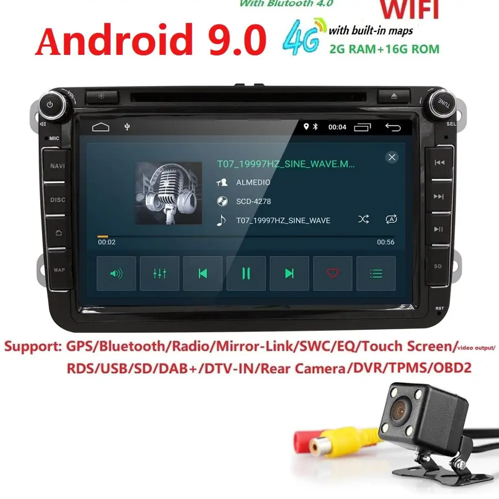 Android 9.0 Car DVD for VW Volkswagen SKODA GOLF 5 Golf 6 POLO PASSAT B7 T5 CC JETTA TIGUAN car gps stereo navigation player dab
Android 9.0 Car DVD for VW Volkswagen SKODA GOLF 5 Golf 6 POLO PASSAT B7 T5 CC JETTA TIGUAN car gps stereo navigation player dab