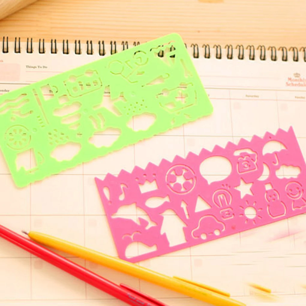 4pcs Stationery Cute Manual Board Ruler Child Painting Template Drawing DIY Tools Stencil Art Graphics Symbols Drafting baby toy
4pcs Stationery Cute Manual Board Ruler Child Painting Template Drawing DIY Tools Stencil Art Graphics Symbols Drafting baby toy