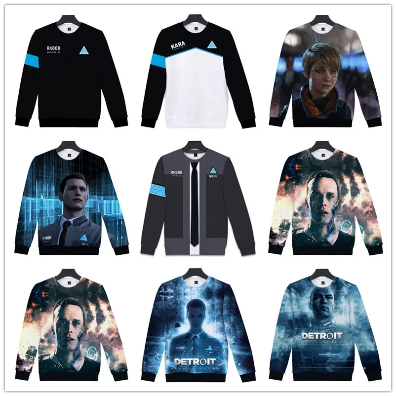 3D Detroit: Become Human Hoodies Men's Harajuku Hip Hop Pullovers Punk Style Winter Capless Sweatshirts Hot Play Game Detroit
3D Detroit: Become Human Hoodies Men's Harajuku Hip Hop Pullovers Punk Style Winter Capless Sweatshirts Hot Play Game Detroit