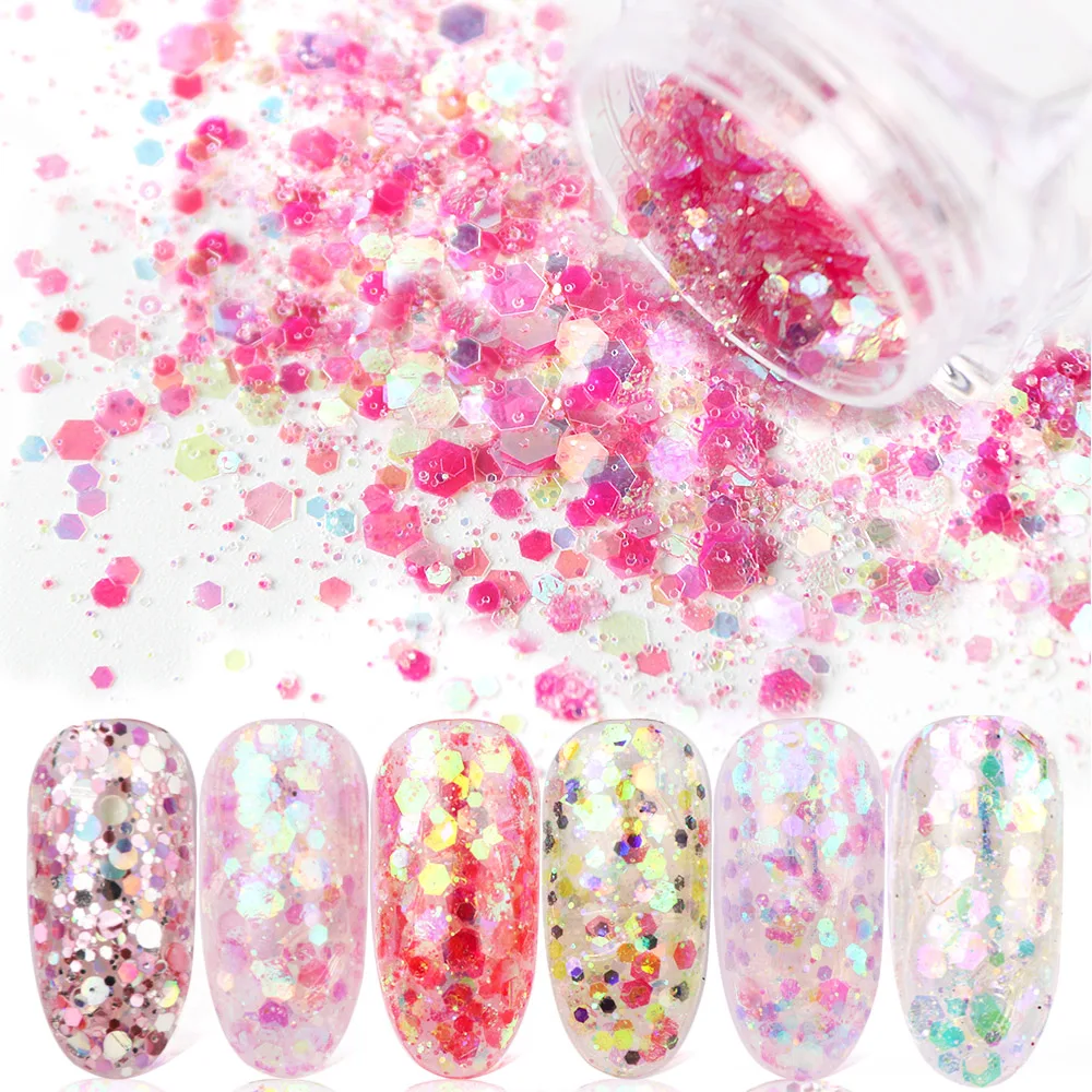 1 Bottle Holo Mermaid Colorful Nail Glitter 3D Hexagon Flakes Sequins For Nails Art Decorations Paillettes Manicure TRNPR01-12
1 Bottle Holo Mermaid Colorful Nail Glitter 3D Hexagon Flakes Sequins For Nails Art Decorations Paillettes Manicure TRNPR01-12