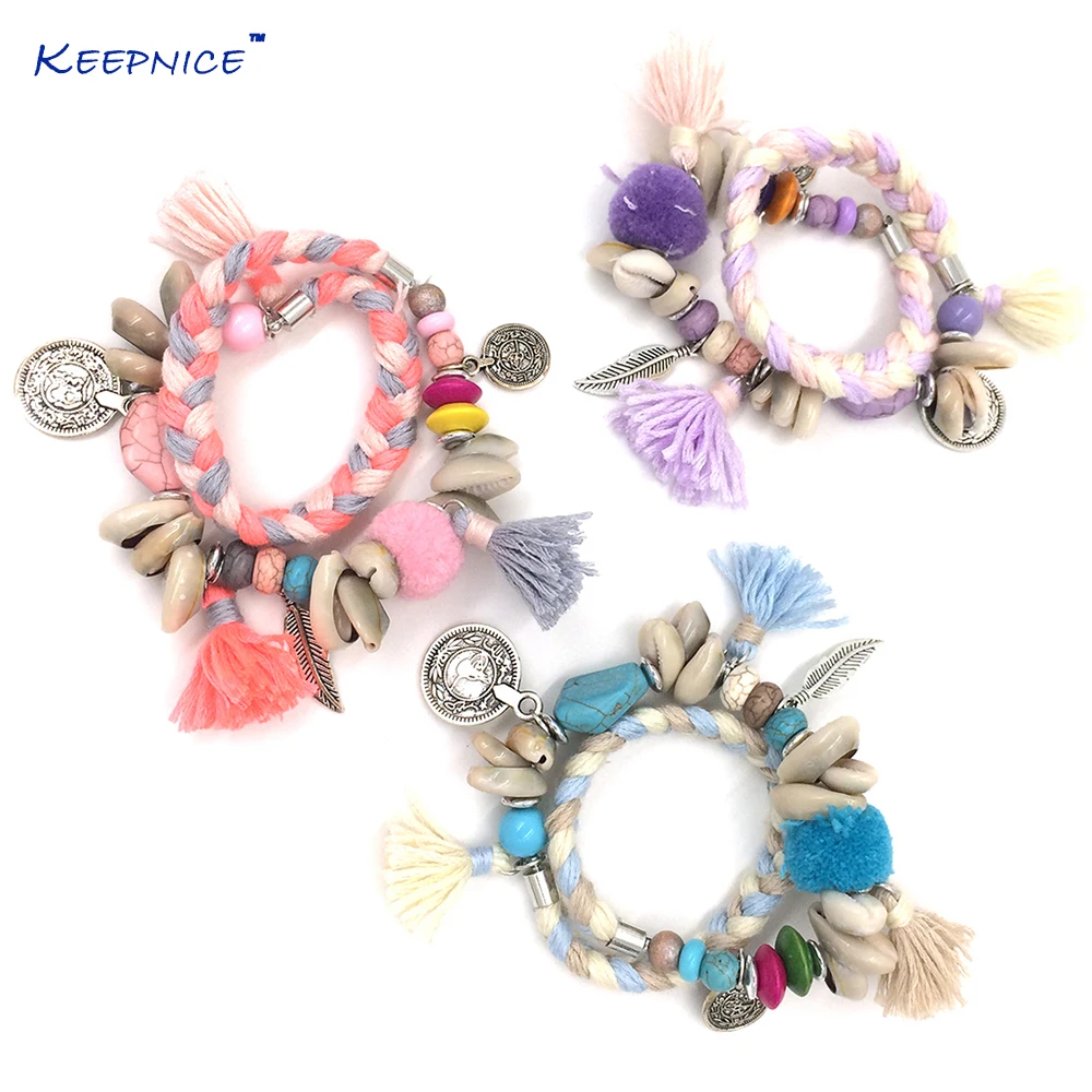 Bohemia sea beach jewelry friendship bracelet Boho tassel charm bracelet Beads beaded bangle Charm Bracelets
Bohemia sea beach jewelry friendship bracelet Boho tassel charm bracelet Beads beaded bangle Charm Bracelets