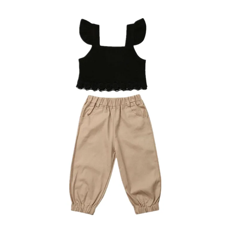 Girl Clothes 2019 Toddler Girl Clothes Summer 2pcs Toddler Baby Kid Girl Cool Clothes Crop Tops T-shirt+Long Pants Outfit Set
Girl Clothes 2019 Toddler Girl Clothes Summer 2pcs Toddler Baby Kid Girl Cool Clothes Crop Tops T-shirt+Long Pants Outfit Set