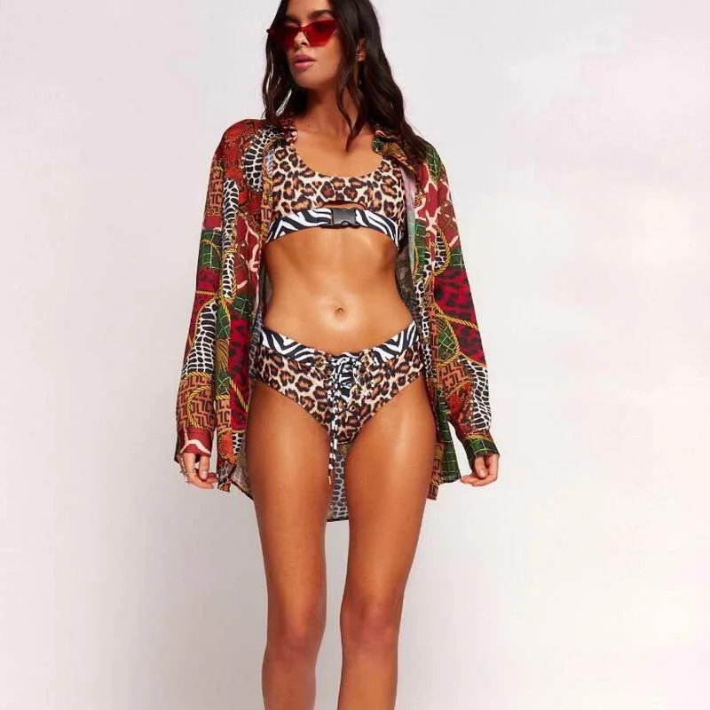 Multiple Colour Sexy Women Bikini Leopard Snake Print Swimwear Buckle Two Piece Swimsuit
Multiple Colour Sexy Women Bikini Leopard Snake Print Swimwear Buckle Two Piece Swimsuit