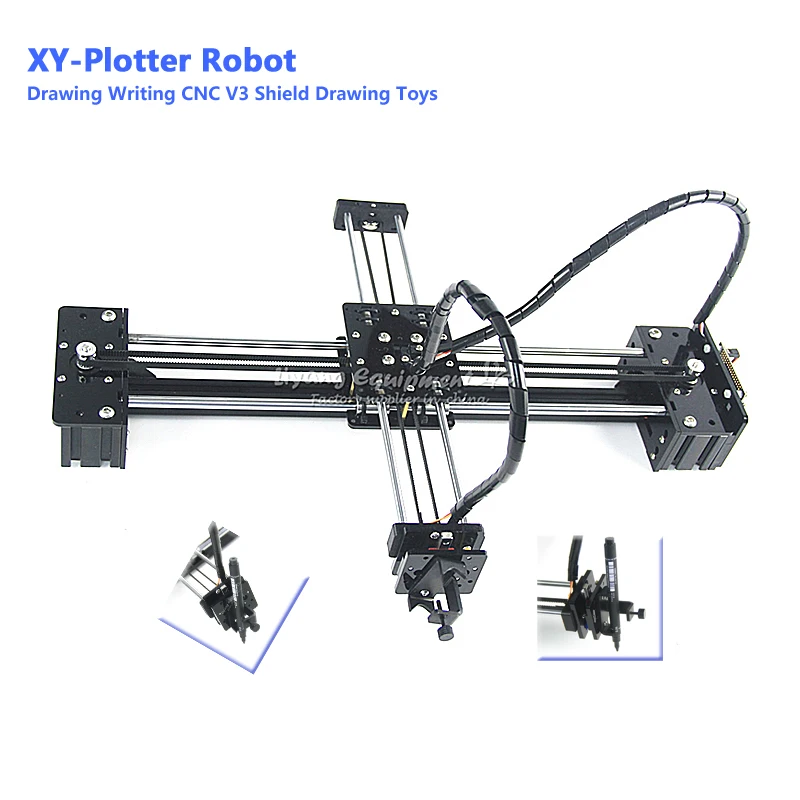 XY plotter DIY drawbot pen drawing robot machine CNC V3 shield toys 
XY plotter DIY drawbot pen drawing robot machine CNC V3 shield toys