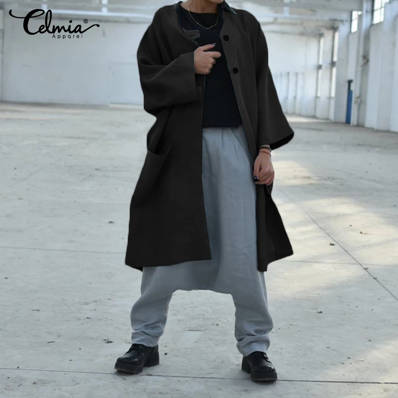2019 Celmia Vintage Kimono Cardigan Women Cotton Long Shirts Autumn Casual Long Sleeve Blouse Loose Pockets Ladies Outwear S-5XL
2019 Celmia Vintage Kimono Cardigan Women Cotton Long Shirts Autumn Casual Long Sleeve Blouse Loose Pockets Ladies Outwear S-5XL