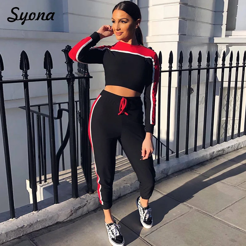 Women TWO PIECE SET Stripe Top Tracksuit Pullover Sweat Suits Track Pants Female Jogger 2 PIECE SET Long Trousers Outfits Autumn
Women TWO PIECE SET Stripe Top Tracksuit Pullover Sweat Suits Track Pants Female Jogger 2 PIECE SET Long Trousers Outfits Autumn