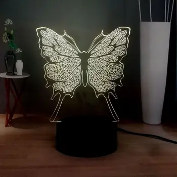 Creative Butterfly Wings 3D Optical Lamp USB Remote Multicolor LED Bedroom Bedside Baby Sleep NIGHT LIGHT Novelty Decor Kid Gift
Creative Butterfly Wings 3D Optical Lamp USB Remote Multicolor LED Bedroom Bedside Baby Sleep NIGHT LIGHT Novelty Decor Kid Gift