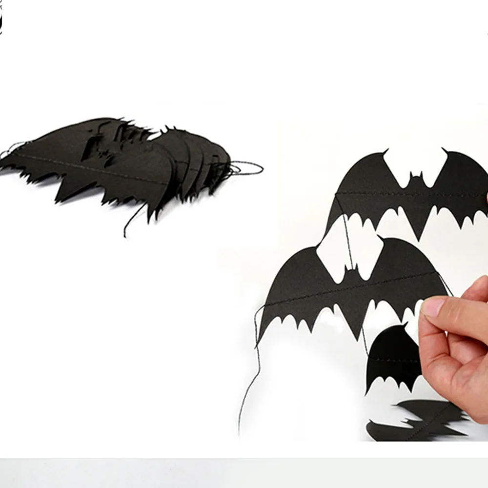 4M Halloween Black Bat Paper Bunting Pennant Flags Banner Garland Home Halloween Party DIY Decoration
4M Halloween Black Bat Paper Bunting Pennant Flags Banner Garland Home Halloween Party DIY Decoration