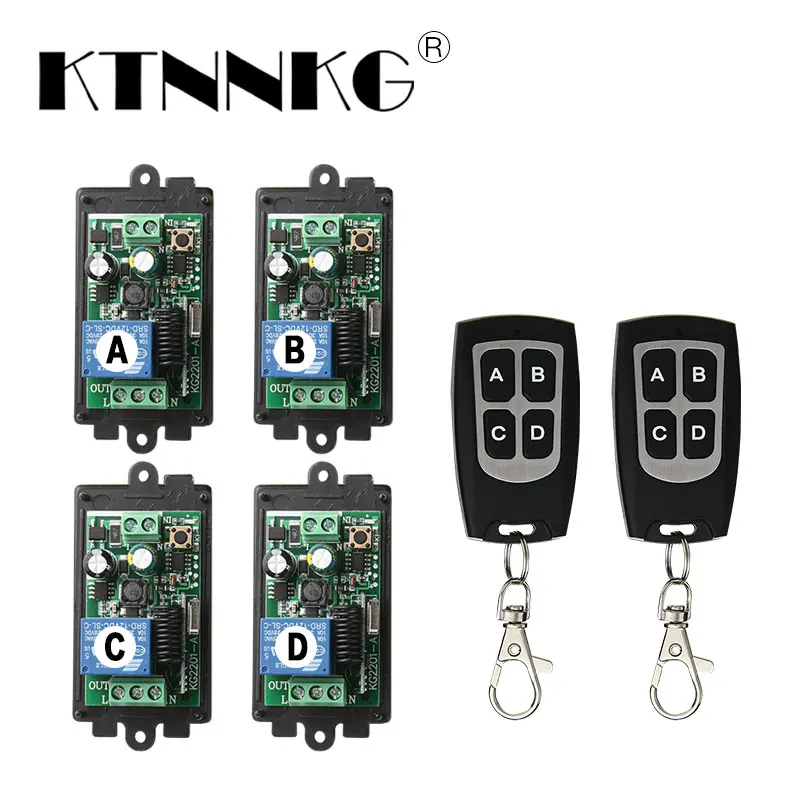 4PCS AC 220v 110V 1CH Relay Receiver Wireless Remote Control Switch with 50m Waterproof Transmitter ,433mhz ,L and N Out Put
4PCS AC 220v 110V 1CH Relay Receiver Wireless Remote Control Switch with 50m Waterproof Transmitter ,433mhz ,L and N Out Put