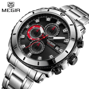 MEGIR Sports Chronograph Quartz Men Watch Top Brand Luxury Military Watches Clock Men Relogio Masculino Business Wristwatches
MEGIR Sports Chronograph Quartz Men Watch Top Brand Luxury Military Watches Clock Men Relogio Masculino Business Wristwatches