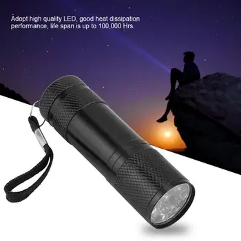 Portable LED Torch Flashlight linterna lanterna Aluminum Alloy 9 LED Bulbs Mini Flashlight Torch Camping Hiking Night Light Lamp
Portable LED Torch Flashlight linterna lanterna Aluminum Alloy 9 LED Bulbs Mini Flashlight Torch Camping Hiking Night Light Lamp