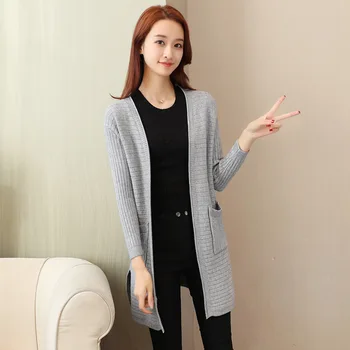 Women Fashion Sweater 2018 New Autumn Winter Gray Pink Black Tops Women Knitted Cardigan Long Sleeve Shirt Female Brand Clothin
Women Fashion Sweater 2018 New Autumn Winter Gray Pink Black Tops Women Knitted Cardigan Long Sleeve Shirt Female Brand Clothin