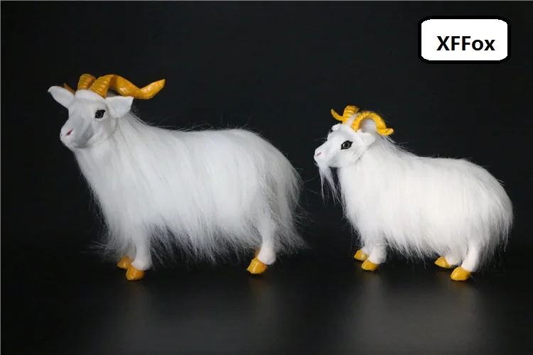 a pair of simulation white sheep models polyethylene&furs real life yellow Shofar goat dolls gift about 19-23cm xf2109
a pair of simulation white sheep models polyethylene&furs real life yellow Shofar goat dolls gift about 19-23cm xf2109