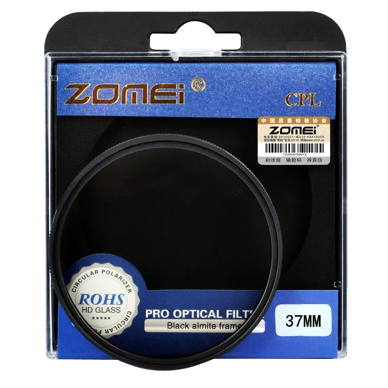 

Zomei 37mm Professional Optical CPL Circular Polarizing Polarizer Filter for Canon Nikon Tamron Sigma Sony Olympus cameras Lens