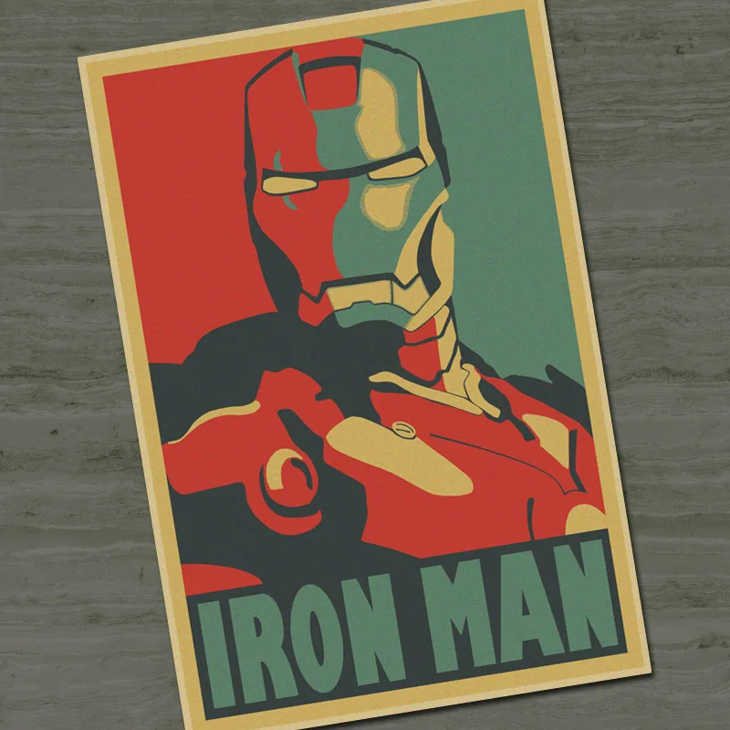 vintage Retro poster Kraft paper Famous movie IRON MAN Cartoon "painting wall art craft Home decor
vintage Retro poster Kraft paper Famous movie IRON MAN Cartoon "painting wall art craft Home decor
