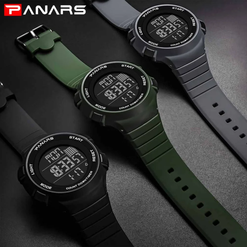 PANARS Mens Watch LED Digital Date Sports Males Quartz Watch Date Outdoor Luminous Electronics Men Clock Relogio Masculino G50
PANARS Mens Watch LED Digital Date Sports Males Quartz Watch Date Outdoor Luminous Electronics Men Clock Relogio Masculino G50