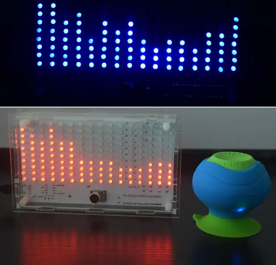 LED Temperature & clock Time Wireless Music Spectrum Analyzer Audio Level Meter power Amplifier Audio Indicator Diy Kits
LED Temperature & clock Time Wireless Music Spectrum Analyzer Audio Level Meter power Amplifier Audio Indicator Diy Kits